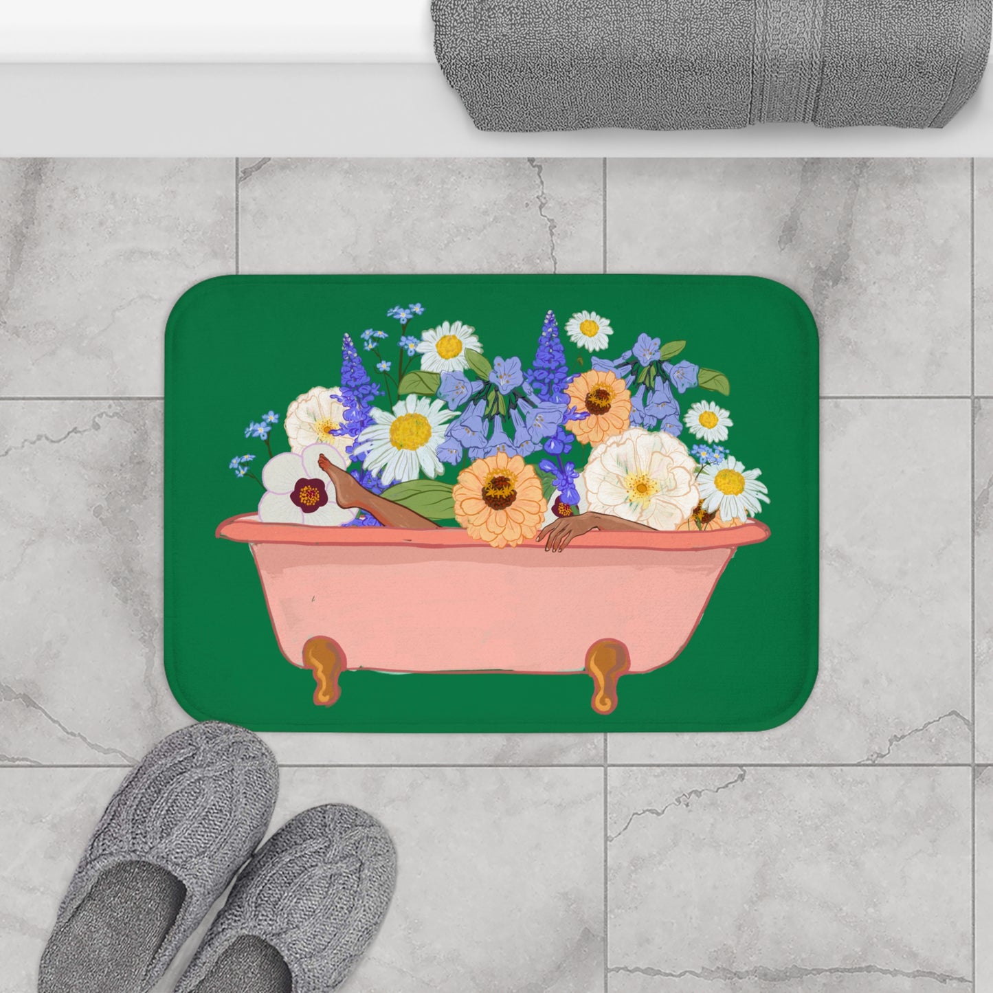 Bathed In Blooms | Bath Mat