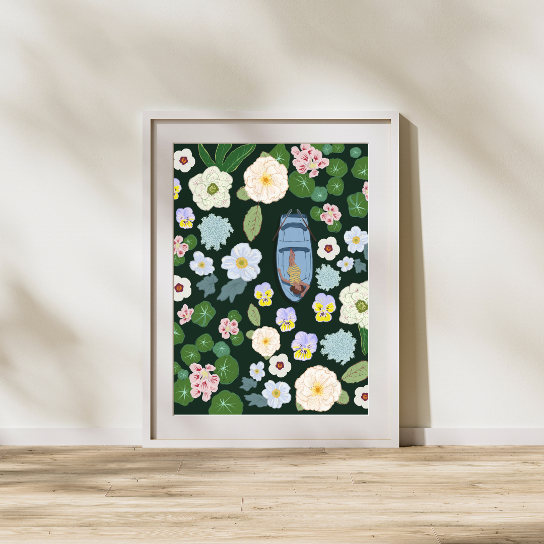 Floating Blooms | Art Print